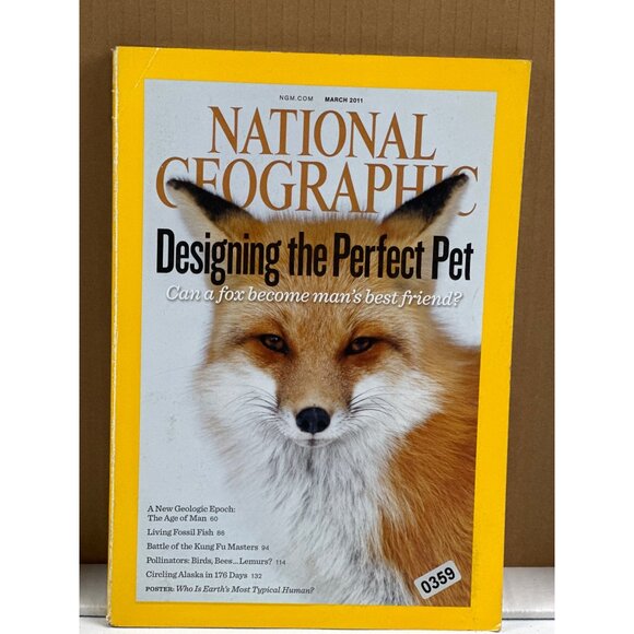 National Geographic Magazine March 2011 - Designing The Perfect Pet: Fox Edition - Picture 2 of 4